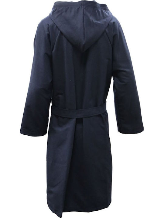 AlpinPro Nemo BRS14-BL Kids Swimming Bathrobe Black Microfiber