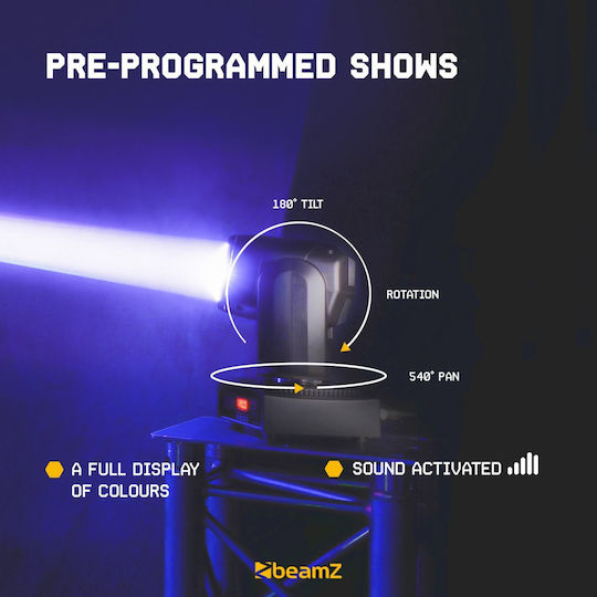BeamZPro Φωτορυθμικό Beam LED DMX με Ρομποτική Κεφαλή Panther 85 RGBW