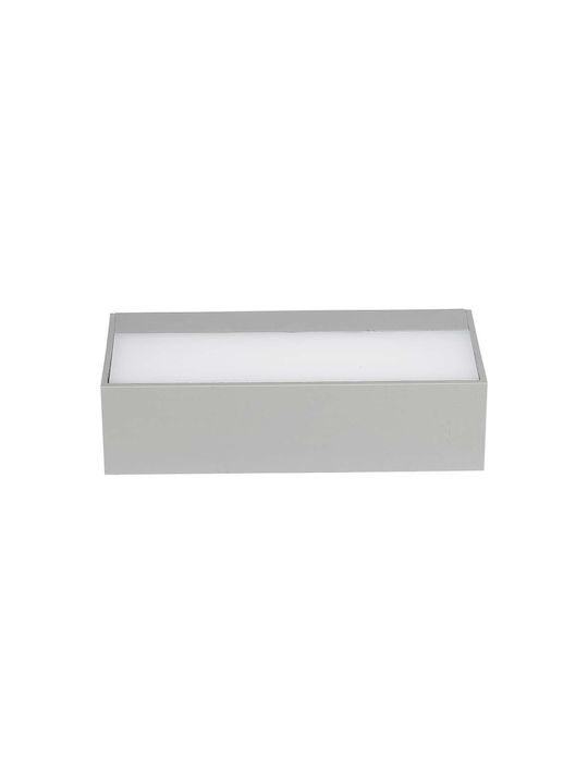 V-TAC Wall-Mounted Outdoor Ceiling Light LED IP65 9W with Cool White Light Double Beam 17.3x8.1x4.6εκ.