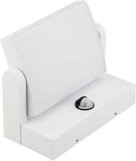 V-TAC Wandmontierte Außen-Deckenleuchte LED IP65 17W mit Warmweiß Licht 21.2x16.5x10εκ.