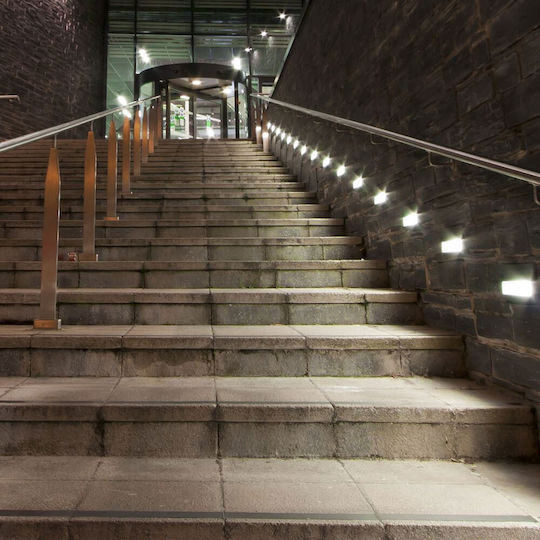 V-TAC Wandmontierte Außen-Deckenleuchte LED IP65 3W mit Natürliches Weiß Licht 23x8εκ.