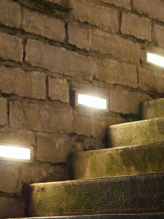 V-TAC Wandmontierte Außen-Deckenleuchte LED IP65 3W mit Natürliches Weiß Licht 23x8εκ.