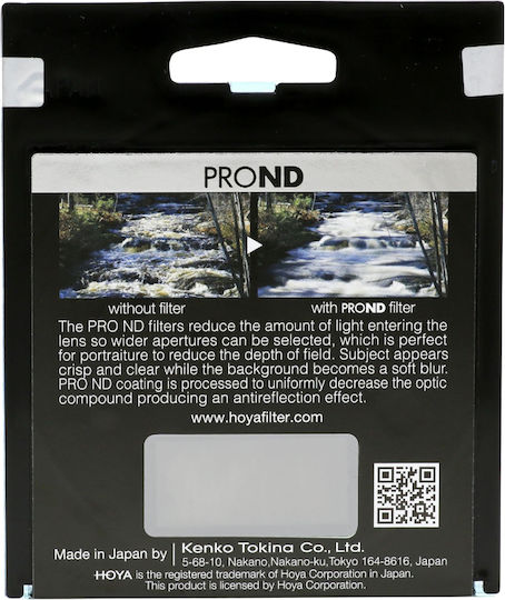 Hoya PRO ND500 Filtru ND / PRO Cu diametrul 62mm pentru obiective foto