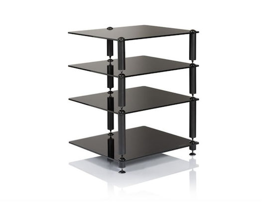 NorStone Bergen 2 Мебел за Hi-Fi Черен 55.9x70.9x50см