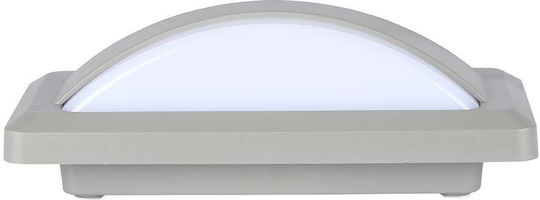 V-TAC Wall-Mounted Outdoor Ceiling Light LED IP65 12W with Warm White Light 23x11x7.6εκ.