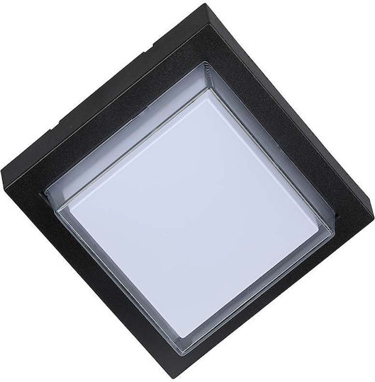 V-TAC Wandmontierte Außen-Deckenleuchte LED IP65 7W mit Warmweiß Licht 13.3x13.3x6.7εκ.