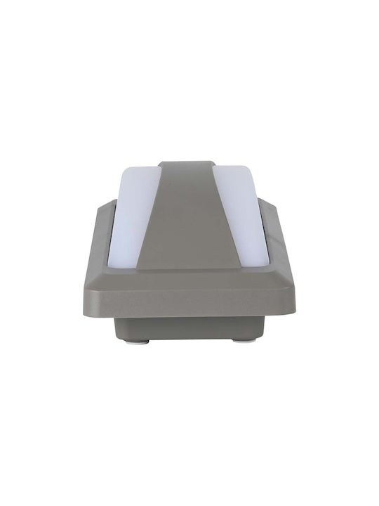 V-TAC Wall-Mounted Outdoor Ceiling Light LED IP65 12W with Natural White Light 23x11x7.6εκ.