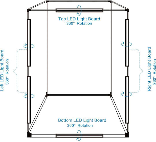 Puluz Photo Box Lighted 120x80x200cm