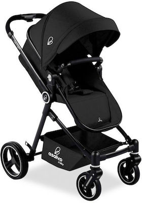 Asalvo Copenhague Adjustable 2 in 1 Baby Stroller Suitable for Newborn Black 7.5kg