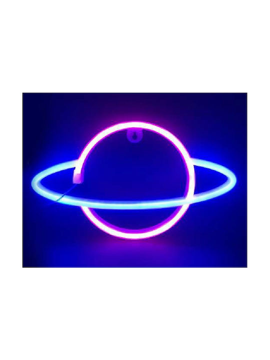 Aca Dekorative Lampe Mondlicht Neon Batterie Blau