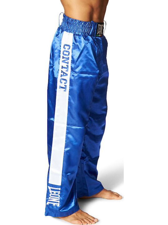 Leone Full Contact Bărbați Pantaloni Kickboxing Albastru