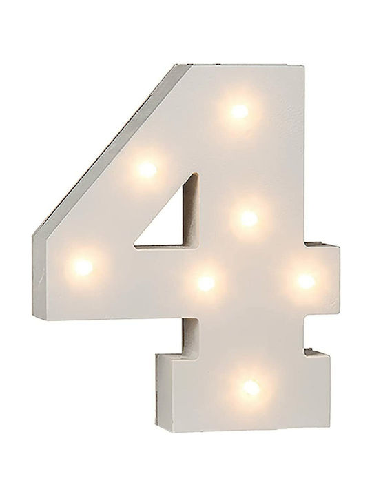 Decorative Lamp Letter LED Battery White