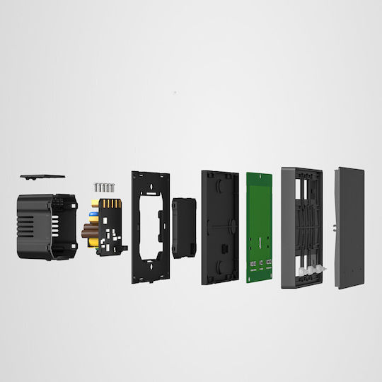 Sonoff M53c80 Χωνευτός Διακόπτης Τοίχου Wi-Fi Τριπλός με Πλαίσιο Γκρι