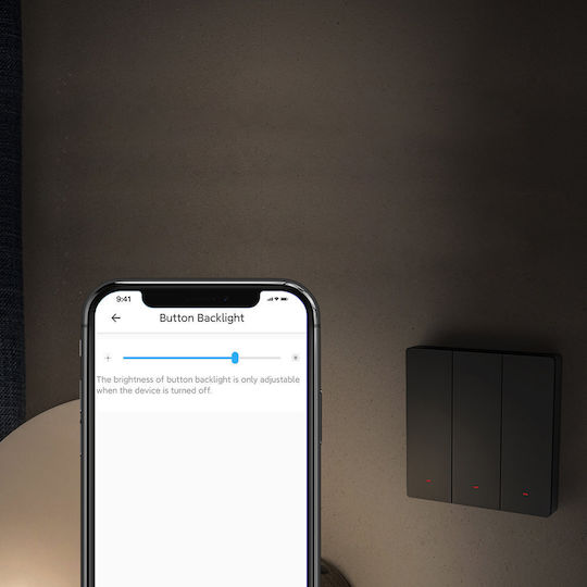 Sonoff M53c80 Χωνευτός Διακόπτης Τοίχου Wi-Fi Τριπλός με Πλαίσιο Γκρι