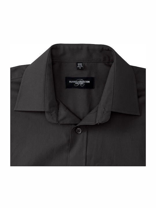 Long Sleeve Shirt In Regular Fit Black Black