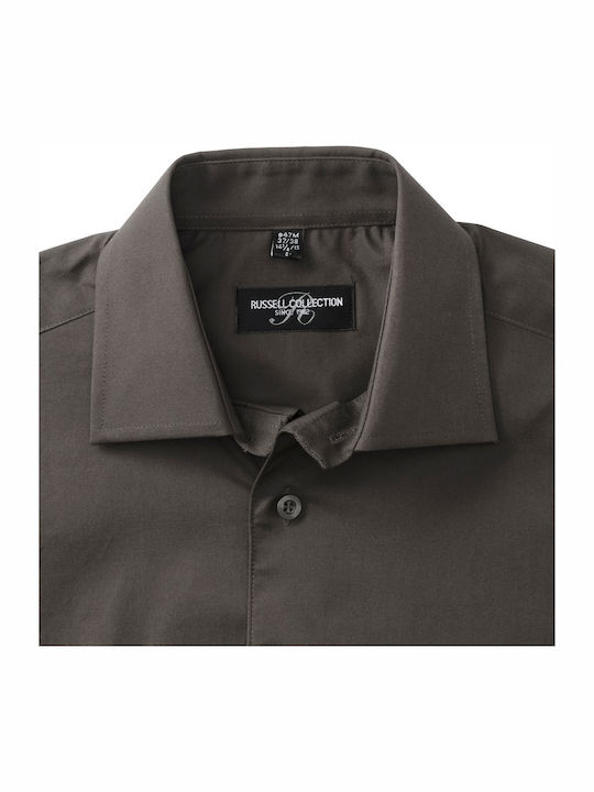 Russell Europe Men's Promotional T-Shirt Short Sleeve in Brown Color
