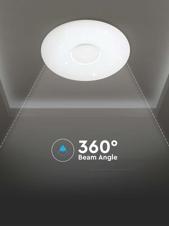 V-TAC Στρογγυλό Εξωτερικό LED Panel 30W με Ρυθμιζόμενο Λευκό Φως 49.4εκ.