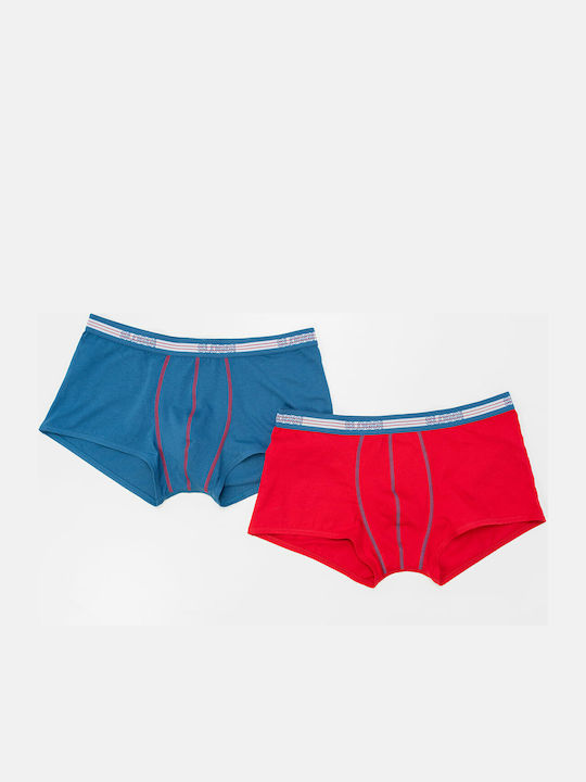 Sloggi Match Hipster Herren Boxershorts Blue / Red 2Packung