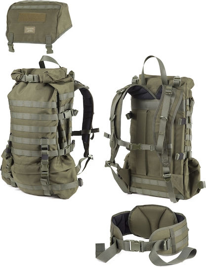 Savotta Jääkäri Στρατιωτικό Σακίδιο Πλάτης από Cordura Χακί 55lt