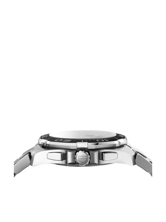 TAG Heuer Aquaracer Ανδρικό Ρολόι 41mm Μπαταρίας με Ασημί Μεταλλικό Μπρασελέ