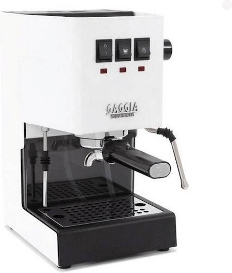 Gaggia New Classic (2019) SB Μηχανή Espresso 1300W Πίεσης 15bar Λευκή