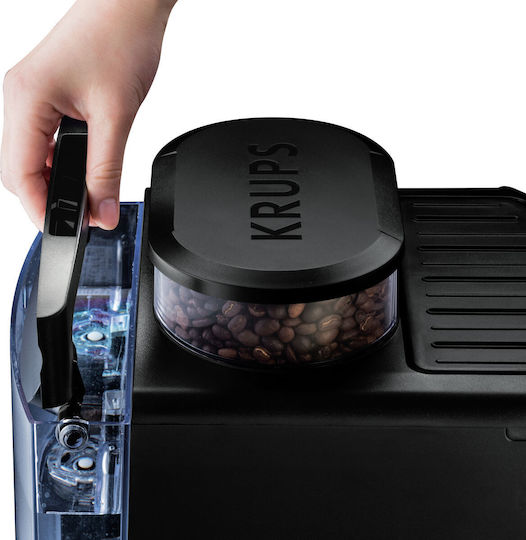 Krups Arabica 1450W Налягане 15бар с мелачка Черна