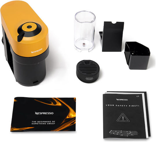 De'Longhi Vertuo Pop Pod Coffee Machine Vertuo Yellow