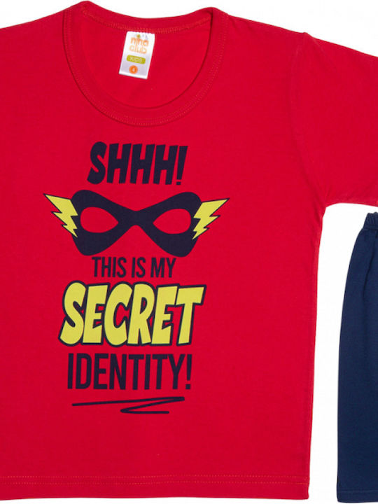 Nina Club Kids Nightwear Summer Red Secret Identity