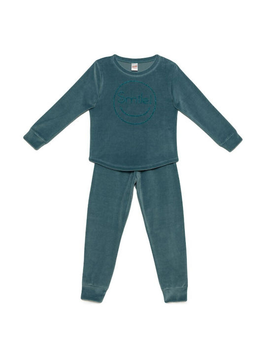 Minerva Kinder-Pyjama Petrol Blau