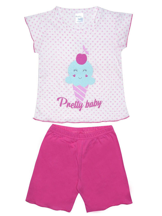 Pretty Baby Kinder Schlafanzug Sommer Fuchsie