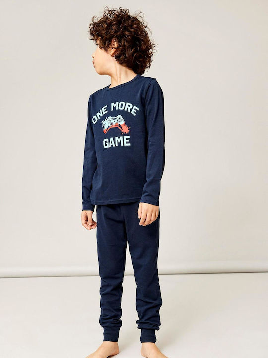 Name It Kids Pyjamas Winter Cotton Blue