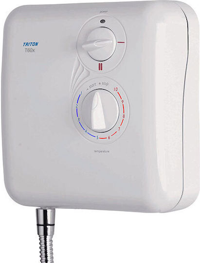 Triton T60X Επιτοίχιος Ταχυθερμοσίφωνας Μπάνιου Μονοφασικός 6.5kW