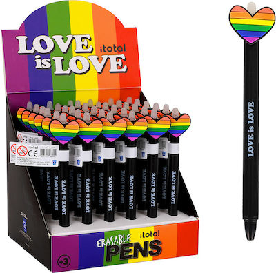 I-Total I-Total Στυλό Total Gift Xl2177 Love Is Love Erasable Pen Pen Ballpoint with Blue Ink Love Is Love