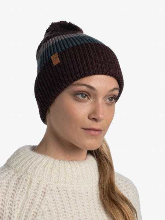Elon Knitted Beanie Cap Maroon 126464-632
