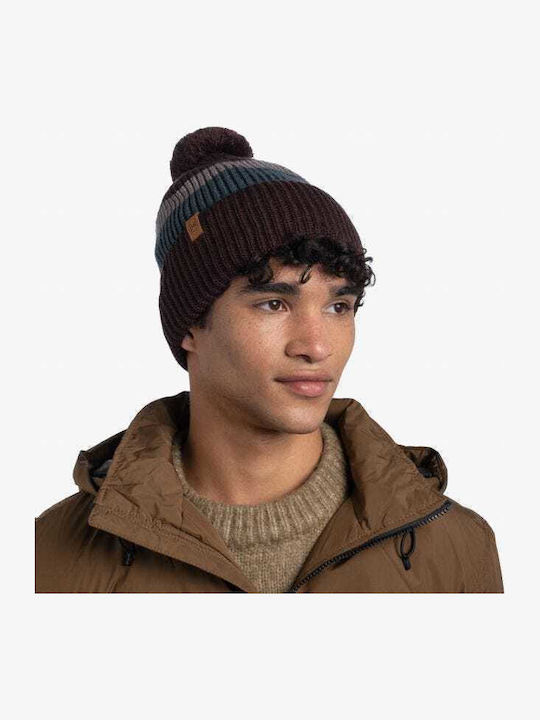 Elon Knitted Beanie Cap Maroon 126464-632