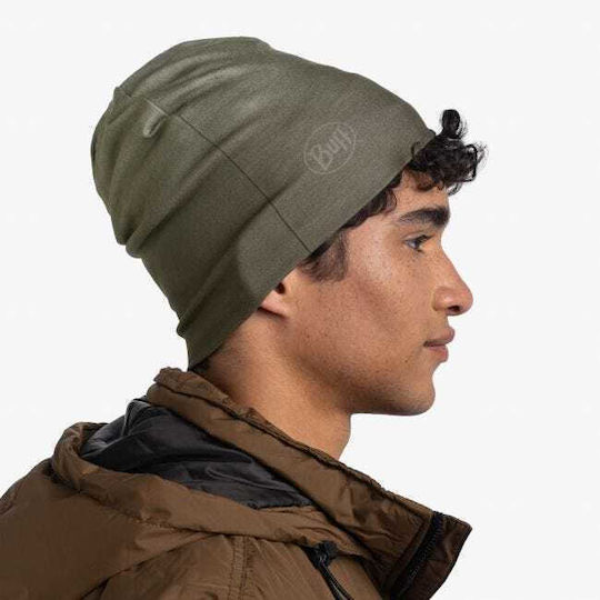 Ecostretch Beanie Unisex Reversibil Căciulă în culoarea Kaki