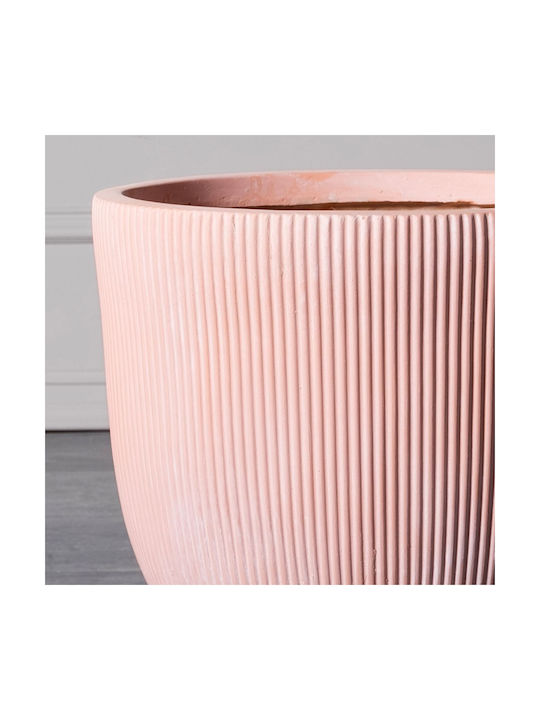 Supergreens Stripe S Planter Ceramic Pink 24x24x23cm.