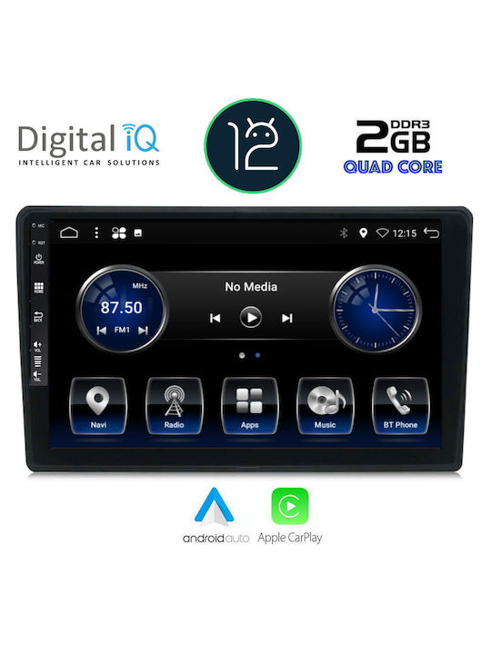 Digital IQ Car Audio System for Citroen C4 / DS4 2018+ (Bluetooth/USB/AUX/WiFi/GPS/Apple-Carplay/Android-Auto) with Touch Screen 10"