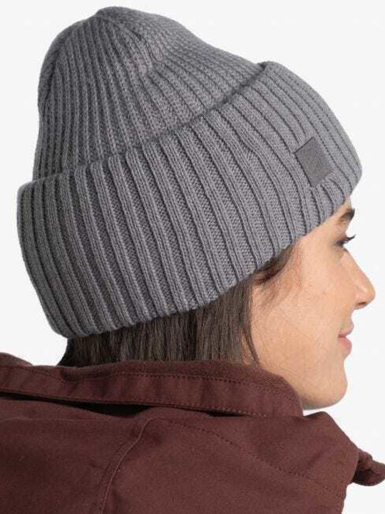 Rutger Beanie Unisex Beanie mit Rippstrick in Gray Farbe