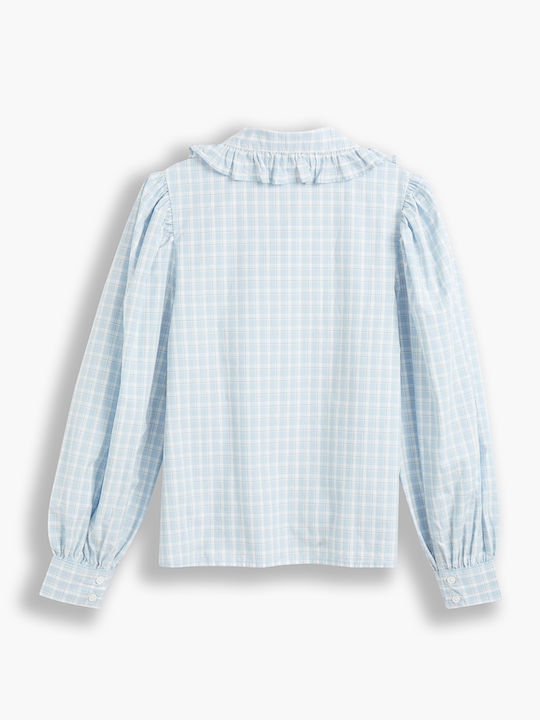 Emilie Women's Long Sleeve Shirt Light Blue