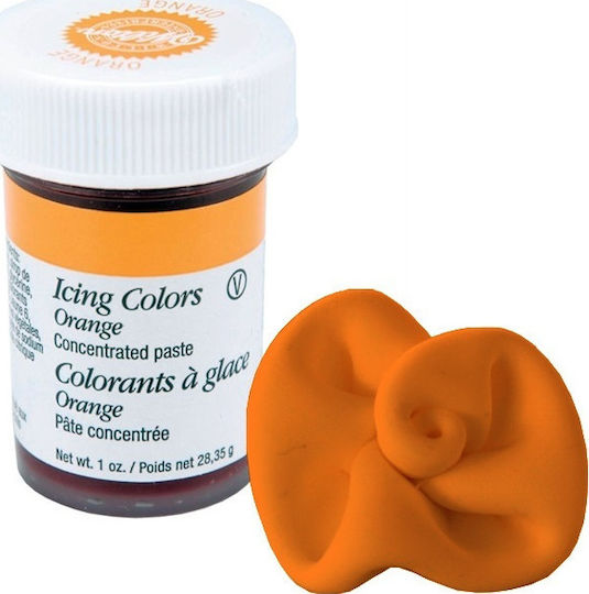 Wilton Food Colouring Paste Icing Colors Orange Jar 28gr
