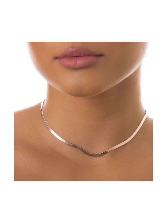 Oxzen Silver Chain Neck Gold-plated Thin Thickness 3mm and Length 42cm