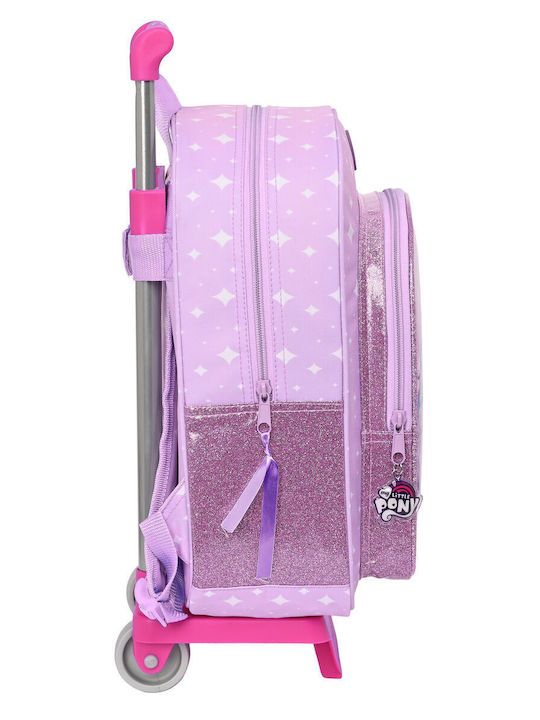 Safta School Bag Trolley Kindergarten with Water Bottle Holder Lilac 26 x 11 x 34cm