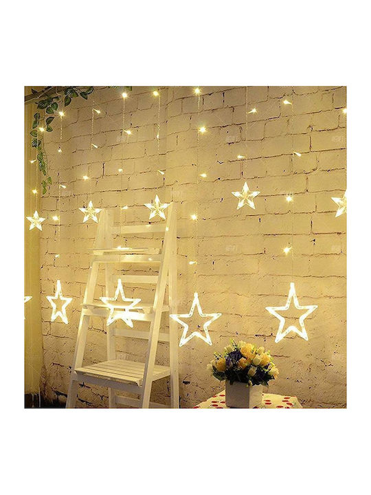 12 Lights LED 2.8m. x 90cm Warm White type Curtain