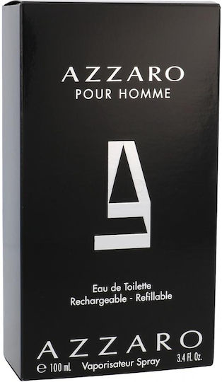 Azzaro Pour Homme Refillable Eau de Toilette Refillable 100ml