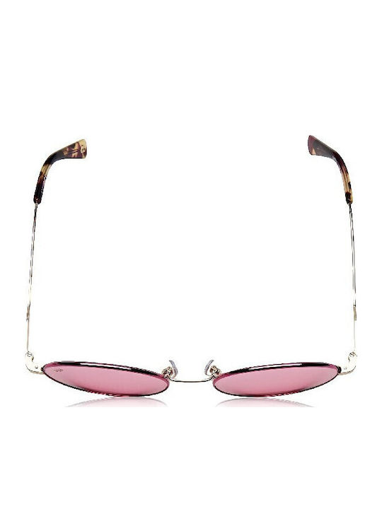 Web Women's Sunglasses with Purple Metal Frame and Pink Lens WE0255 32S