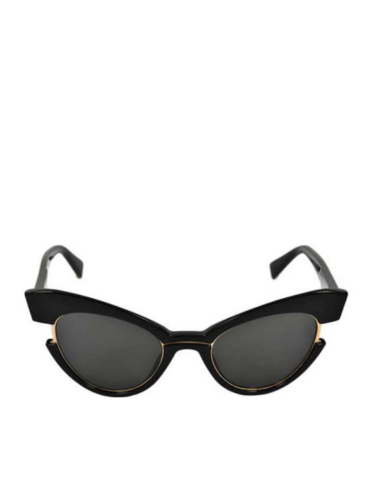Max Mara Sunglasses Black Horn-Rimmed Frame Max Mara Sunglasses Black Horn-Rimmed Frame