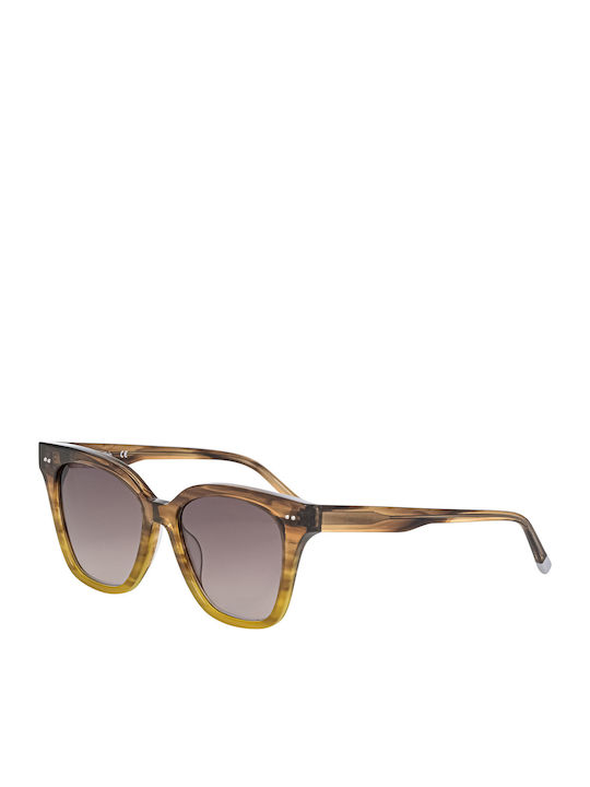 Calvin Klein Women's Sunglasses with Brown Plastic Frame and Brown Lens CK4359S 203