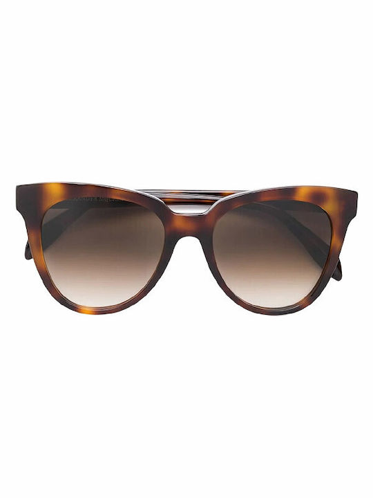 Alexander McQueen Γυαλιά Ηλίου Καφέ με Κοκκάλινο Σκελετό Alexander McQueen Γυαλιά Ηλίου Καφέ με Κοκκάλινο Σκελετό