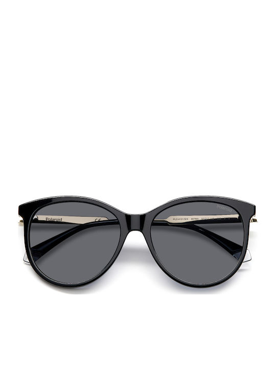 Polaroid Feminini Ochelari de soare cu Negru Cadru și Gri Polarized Lentilă PLD4131/S/X 807/M9